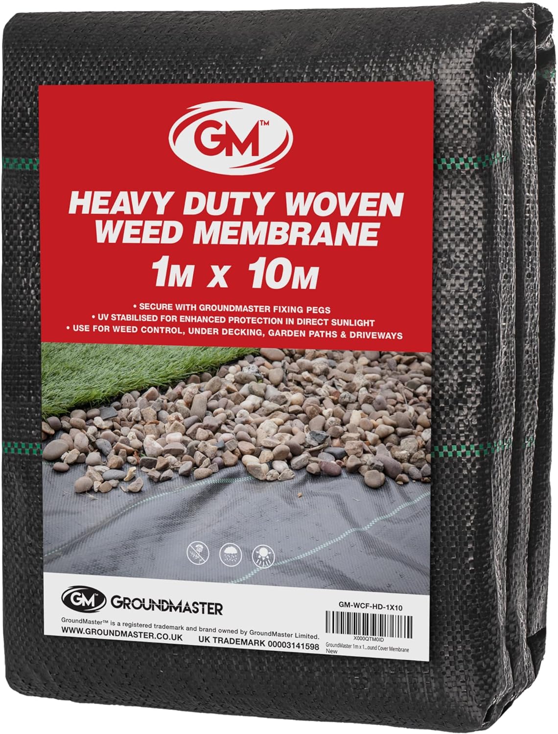 Unkrautvlies Extra Stark (1 m Breit x 10 m Lang) – 100g/m² Unkrautvlies Wasserdurchlässig, Bodengewebe