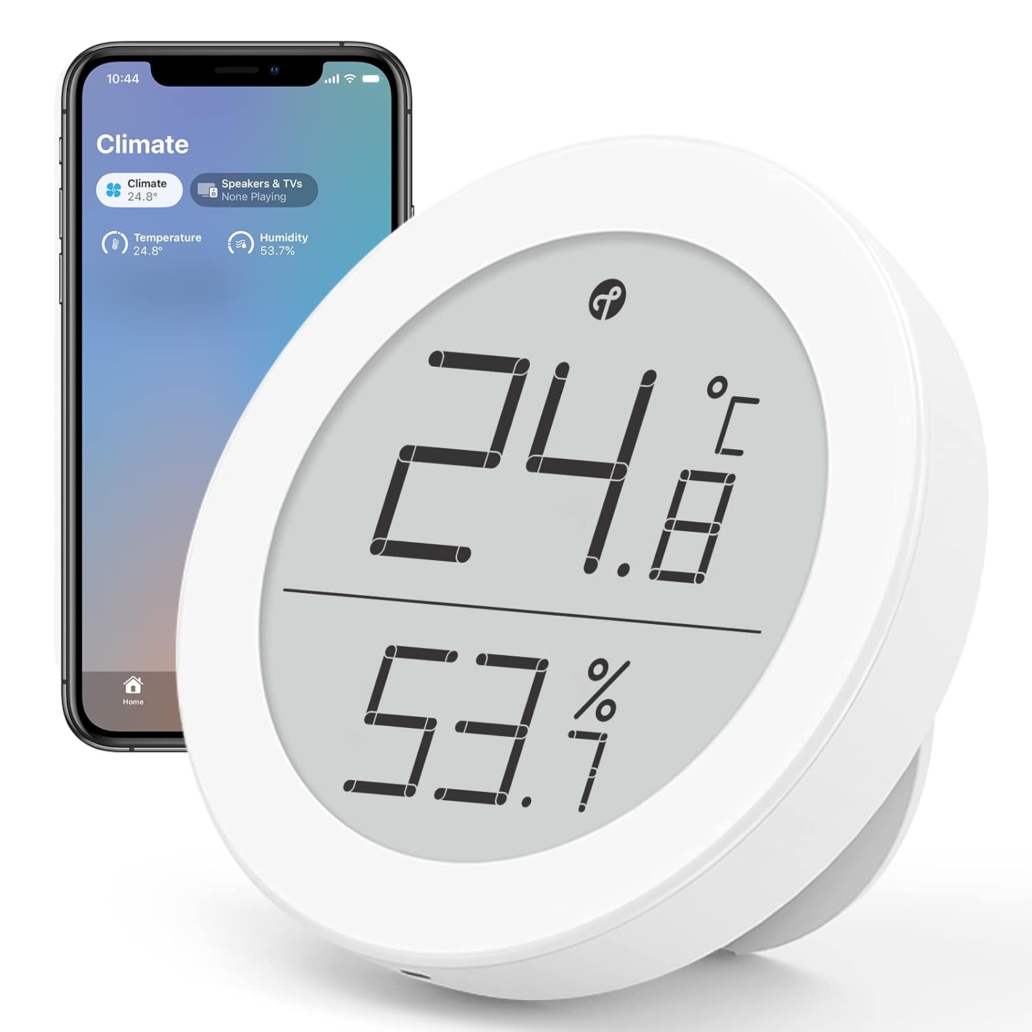 Qingping Thermometer Hygrometer Sensor funktioniert mit HomeKit